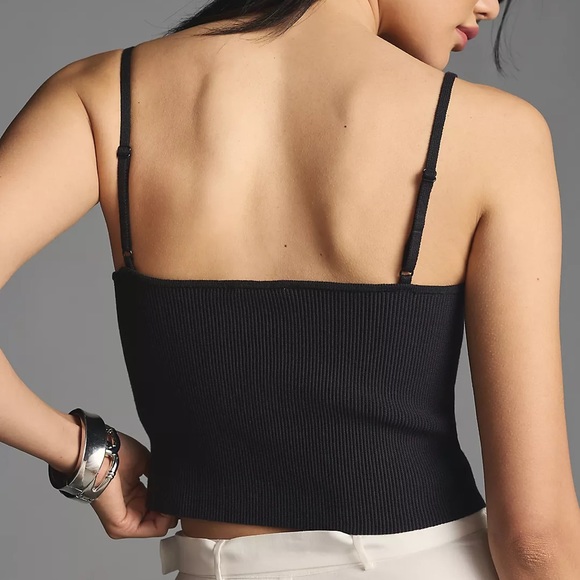 reformation eli black sweater top - Picture 4 of 4